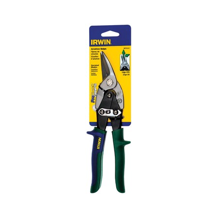 Irwin Irwin 10 in. Drop Forged Steel Right/Straight Aviation Snips 18 Ga. 1 pk 2073112